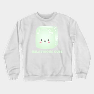 Kawaii Gelatinous Cube Monster Crewneck Sweatshirt